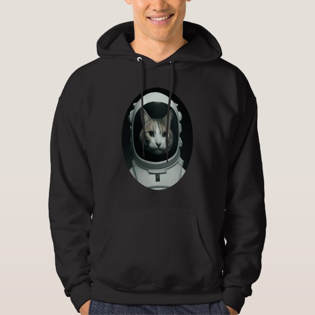 Veste À Capuche cat as an astronaut in space (Devant)