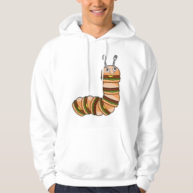 Veste À Capuche Caterpillar en Cheeseburger avec boeuf & salade (Devant)