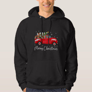 Veste À Capuche Cavalier King Charles Red Truck Noël Père Noël Xm