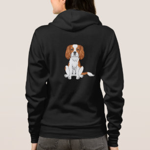 Veste À Capuche Cavalier King Charles Spaniel Blenheim Chien Assis