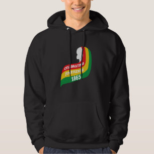 Veste À Capuche Célébration du 18 juin 1865 d'Histo Noire Africain