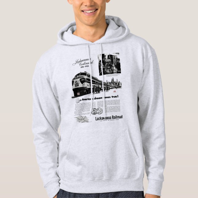 Veste À Capuche Centenaire du chemin de fer Lackawanna 1951  (Devant)
