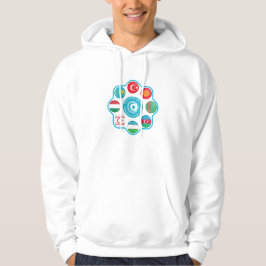 Veste À Capuche Cercle de design de Turan Turkic States