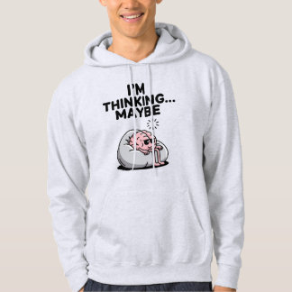 Veste À Capuche Cerveau drôle "Je pense peut-être"