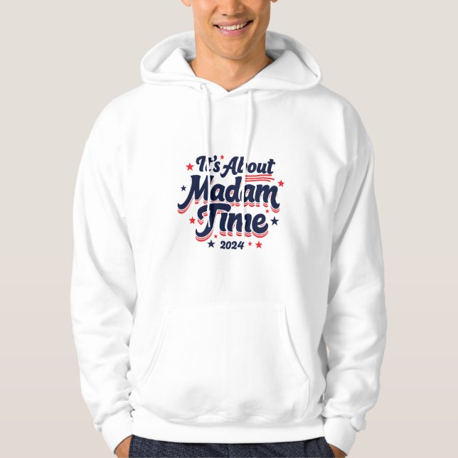 Veste À Capuche C'est à propos de Madame Time Kamala Harris Ekecti (Devant)