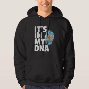 Veste À Capuche C'Est Dans Mon Adn Argentine Flag Pride Pays Natio