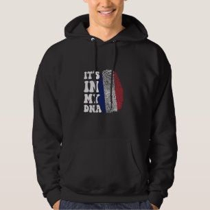 Veste À Capuche C'est drôle dans mon drapeau ADN France Empreinte