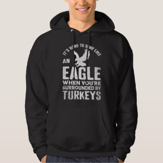 Veste À Capuche C'est dur de s'envoler comme un aigle quand on est