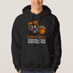 Veste À Capuche C'Est La Saison De Basketball Jeu Sur Tiger