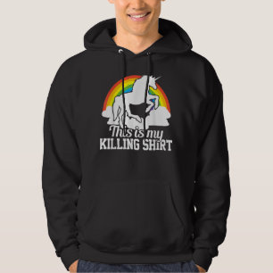 Veste À Capuche C'Est Mon Meurtre - Funny Unicorn Rainbow 1512