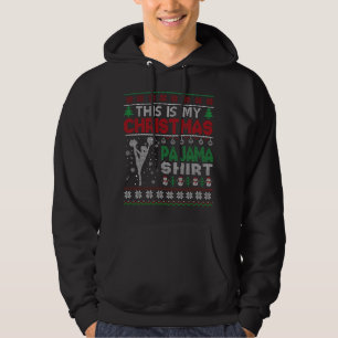 Veste À Capuche C'est mon pull de Noël cheerleading Pyjama démodé