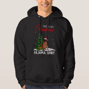 Veste À Capuche C'Est Mon Pyjama De Noël Bullmastiff Chien De Noël