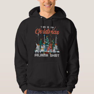 Veste À Capuche C'est mon pyjama de Noël drôle de guitare musique 