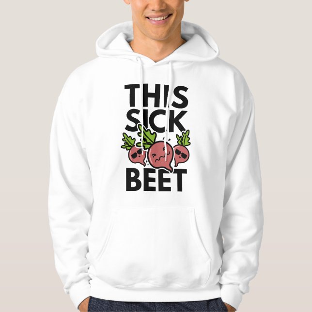 Veste À Capuche Cette betterave malade (Devant)