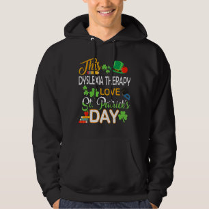 Veste À Capuche Cette Dyslexie Thérapie Aimer Saint Patrick's Day