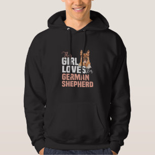 Veste À Capuche Cette Fille Aime Son Berger Allemand