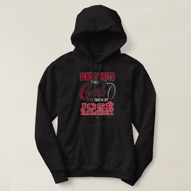 Veste À Capuche Cette fille est prise par Jose Ramirez Cleveland M (Design devant)