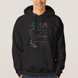 Veste À Capuche Cette reine est née en décembre Joyeux anniversair
