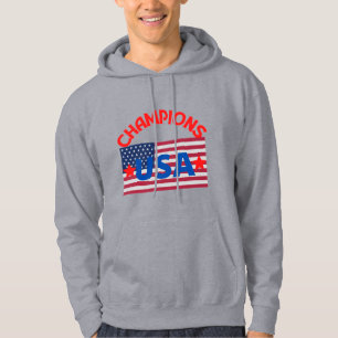 Veste À Capuche Champions Original US drapeau vrai classique tee -