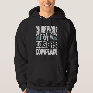 Veste À Capuche Champions Train Losers Plainte Bodybuilding Fitne