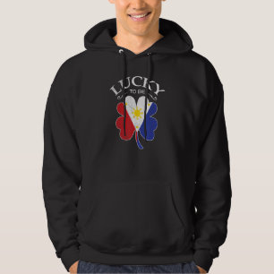Veste À Capuche Chanceux Irlandais Philippin Drapeau des Philippin