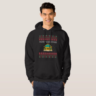 Veste À Capuche Chandail laid de Noël de taxi