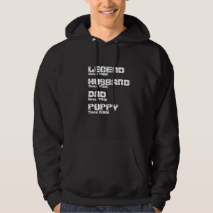 Veste À Capuche Changer tout nom Date Année Légende Mari Père Popp