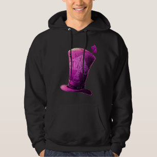 Veste À Capuche Chapelier Fou Violet  Nous Sommes Tous Fous Ici
