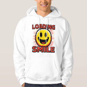 Veste À Capuche Chargement de Smile – Rétro Pixel Art Visage Souri