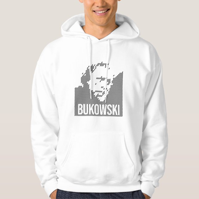 Veste À Capuche Charles Bukowski Portrait design (Devant)