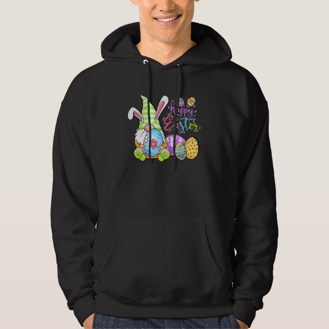 Veste À Capuche Chasse aux oeufs de Pâques Gnomie de printemps de  (Devant)