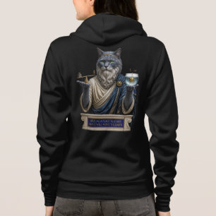 Veste À Capuche Chat Archimède Bleu Russe