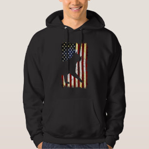 Veste À Capuche Chat birman Silhouette Drapeau américain 4 juillet