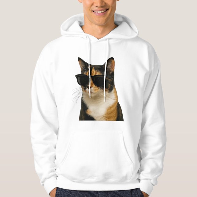 Veste À Capuche Chat cool (Devant)