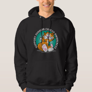 Veste À Capuche Chat de Cancer ovarien