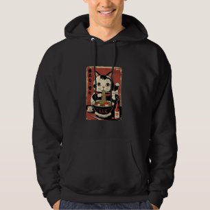 Veste À Capuche Chat de la soupe Ramen chanceux Maneki Neko Charme