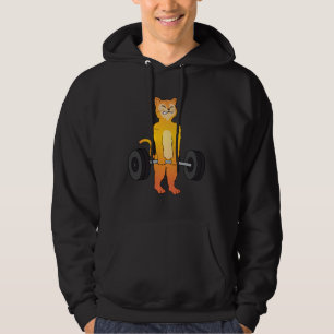 Veste À Capuche Chat Deadlif Force Athlétique Kitty Haltérophilie