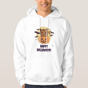 Veste À Capuche Chat En Citrouille Chats Doux Joyeux Halloween