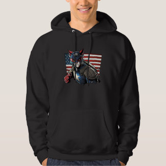 Veste À Capuche Chat USA Drapeau Américain Patriotique 4 Juillet