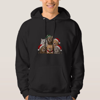 Veste À Capuche Chats de Noël drôles Création de vacances