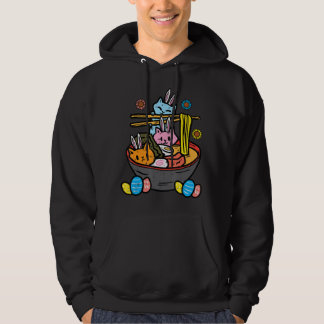 Veste À Capuche Chats lapins de Pâques Ramen Kawaii Japonais Nouil