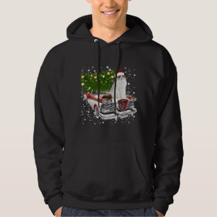 Veste À Capuche Chats Marches Camion Rouge Arbre de Noël