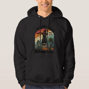 Veste À Capuche Chatte Mère Halloween Amante Chapeau de Sorcière N