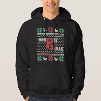 Veste À Capuche Chaud de Noël moche Pharmacie Technologie Merry Xm