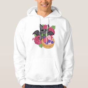 Veste À Capuche Chauve-souris au nœud papillon vert et tartelette