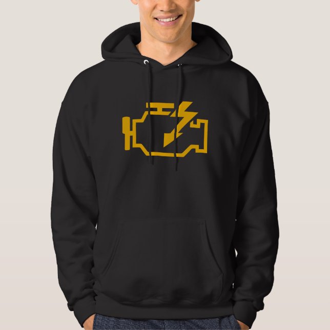 Veste À Capuche Check Engine Light Funny Mechanic Macanic Machanic (Devant)