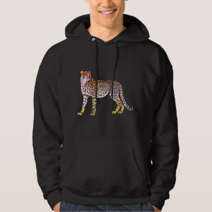 Veste À Capuche Cheetah Mère avec Cubs Motif Predateur Chat Animal