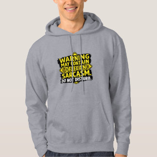 Veste À Capuche Chemise à manches longues 'Avertissement Peut Cont