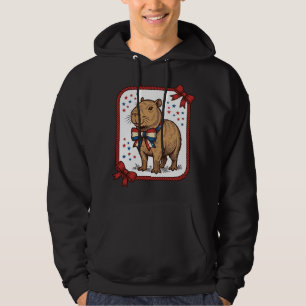 Veste À Capuche Chemise à nœud papillon capybara patriotique vinta
