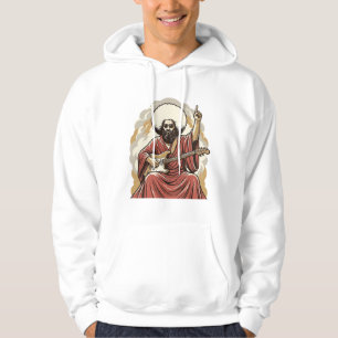 Veste À Capuche Chemise d'art vectoriel de guitariste de gravure v